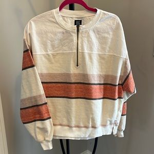 PacSun BDG half zip shirt striped shirt S